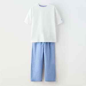 ZARA PLAID MATCHING SET PAJAMAS